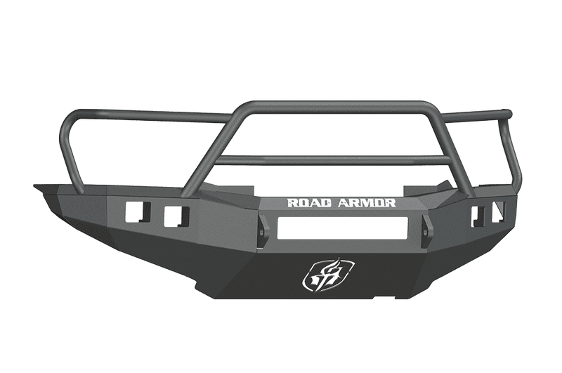 Road Armor 905R5B-NW 2012-2015 Toyota Tacoma Non-Winch Front Bumper with Lonestar Guard and Square Light Holes - Satin Black-BumperStock
