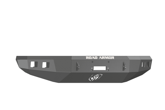 Road Armor 914R0B 2014-2021 Toyota Tundra Winch Front Bumper with Base Guard and Square Light Holes - Satin Black-BumperStock