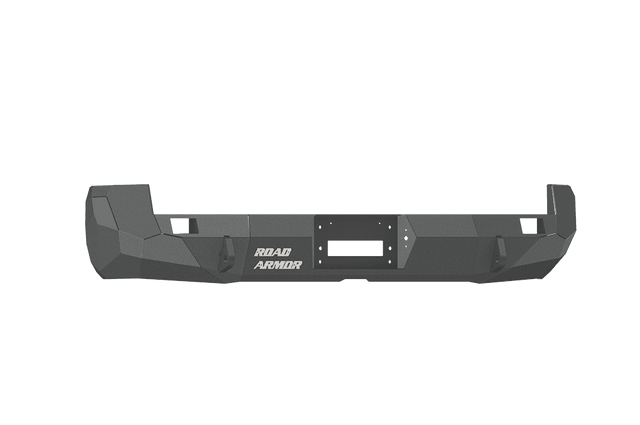 Road Armor 99020B 2005-2015 Toyota Tacoma Winch Rear Bumper with Base Guard and Rectangle Light Holes - Satin Black-BumperStock