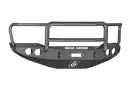 Road Armor 99031B 2007-2013 Toyota Tundra Winch Front Bumper with Lonestar Guard and Round Light Holes - Satin Black-BumperStock