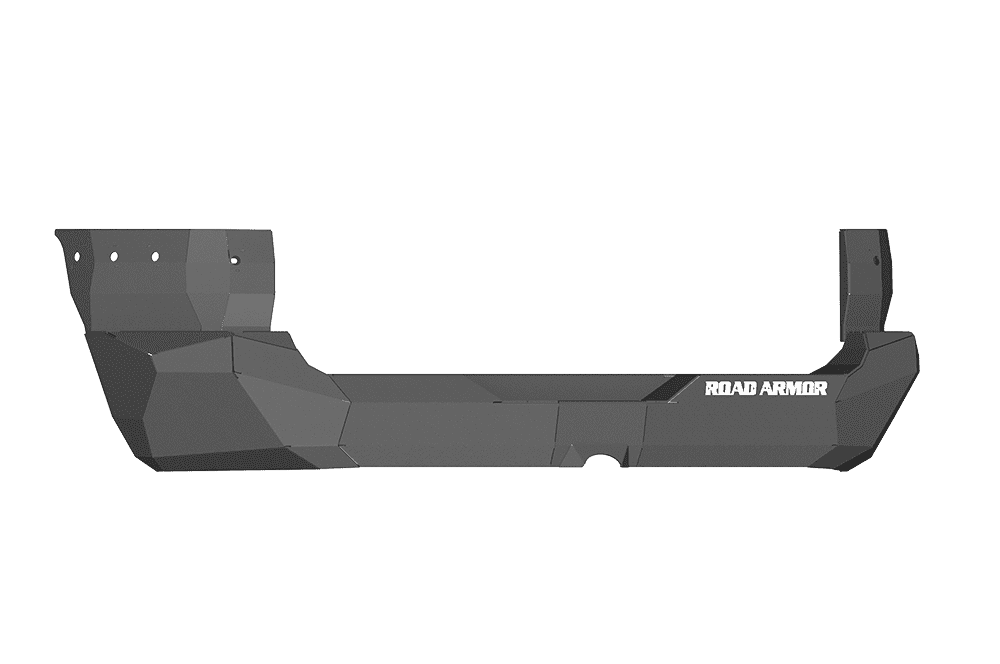 Road Armor FJ803B 2006-2014 Toyota FJ Cruiser Non-Winch Rear Bumper with Base Guard and Rectangle Light Holes - Satin Black-BumperStock